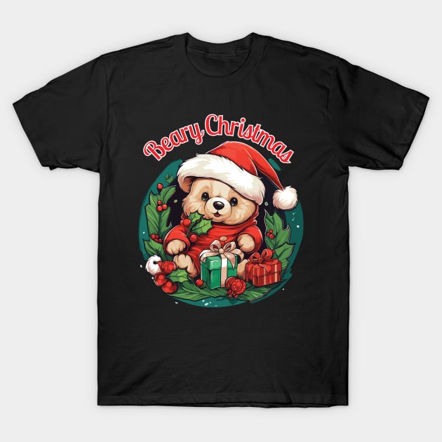 Beary Christmas - Cute Christmas T-shirt for Babies and Kids Girls and Boys Alike T-Shirt by TheWorldOfRush
